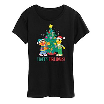 Women's Sesame Street Happy Holidays Graphic Tee