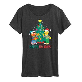 Women's Sesame Street Happy Holidays Graphic Tee
