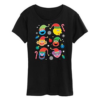 Women's Sesame Street Holiday Icons Graphic Tee