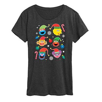 Women's Sesame Street Holiday Icons Graphic Tee