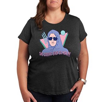 Plus Size Mean Girls Doesn't Even Go Here Graphic Tee