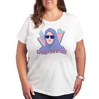 Plus Size Mean Girls Doesn't Even Go Here Graphic Tee