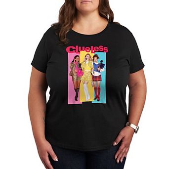 Plus Clueless Stripes Graphic Tee