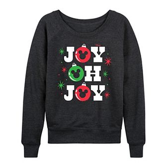 Disney's Mickey Mouse Women's Joy French Terry Long Sleeve Tee