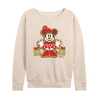 Disney's Minnie Mouse Women's Cookie French Terry Long Sleeve Tee