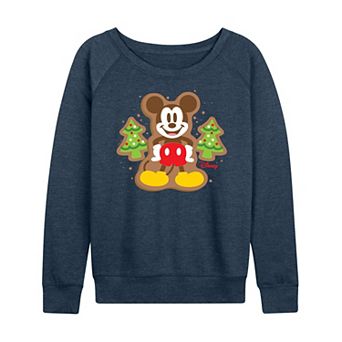 Disney's Mickey Mouse Women's Cookie French Terry Long Sleeve Tee