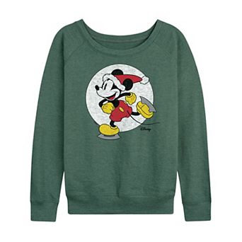 Disney's Mickey Mouse Women's Skating French Terry Long Sleeve Tee