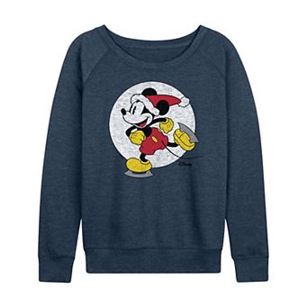 Disney's Mickey Mouse Women's Skating French Terry Long Sleeve Tee