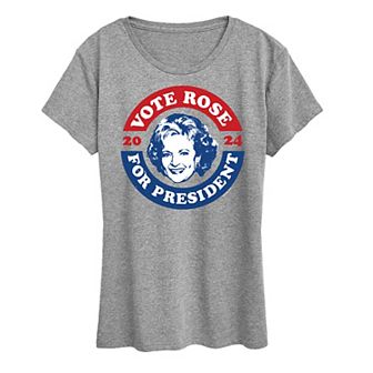Women's Golden Girls President Rose Graphic Tee