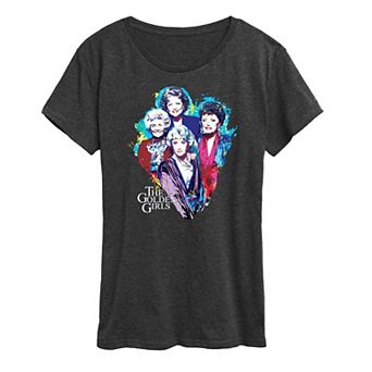 Women's Golden Girls Paint Splatter Graphic Tee