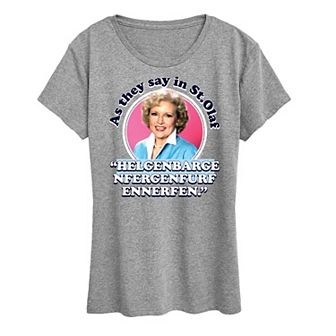 Women's Golden Girls Rose St. Olaf Graphic Tee