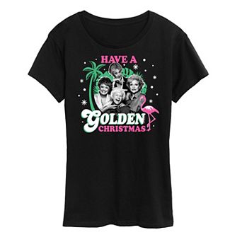 Women's Golden Girls Golden Christmas Graphic Tee