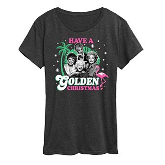 Women's Golden Girls Golden Christmas Graphic Tee