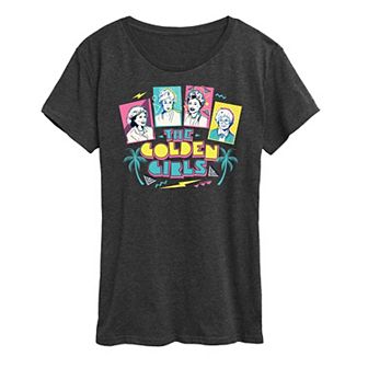 Women's Golden Girls Retro Logo Group Graphic Tee