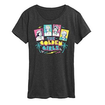 Women's Golden Girls Retro Logo Group Graphic Tee