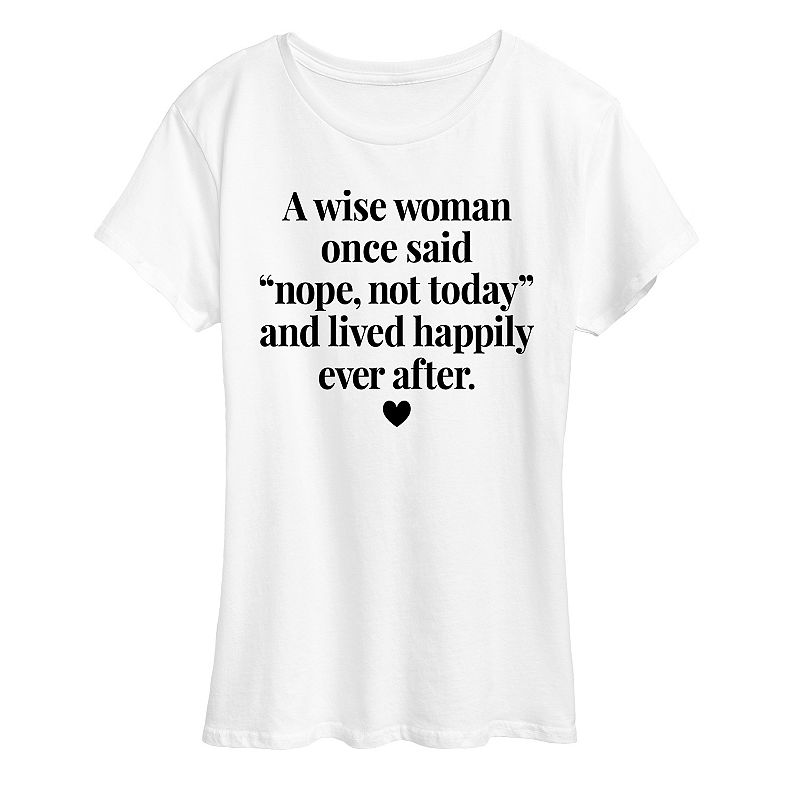 Women's A Wise Woman Once Said Graphic Tee, Girl's,