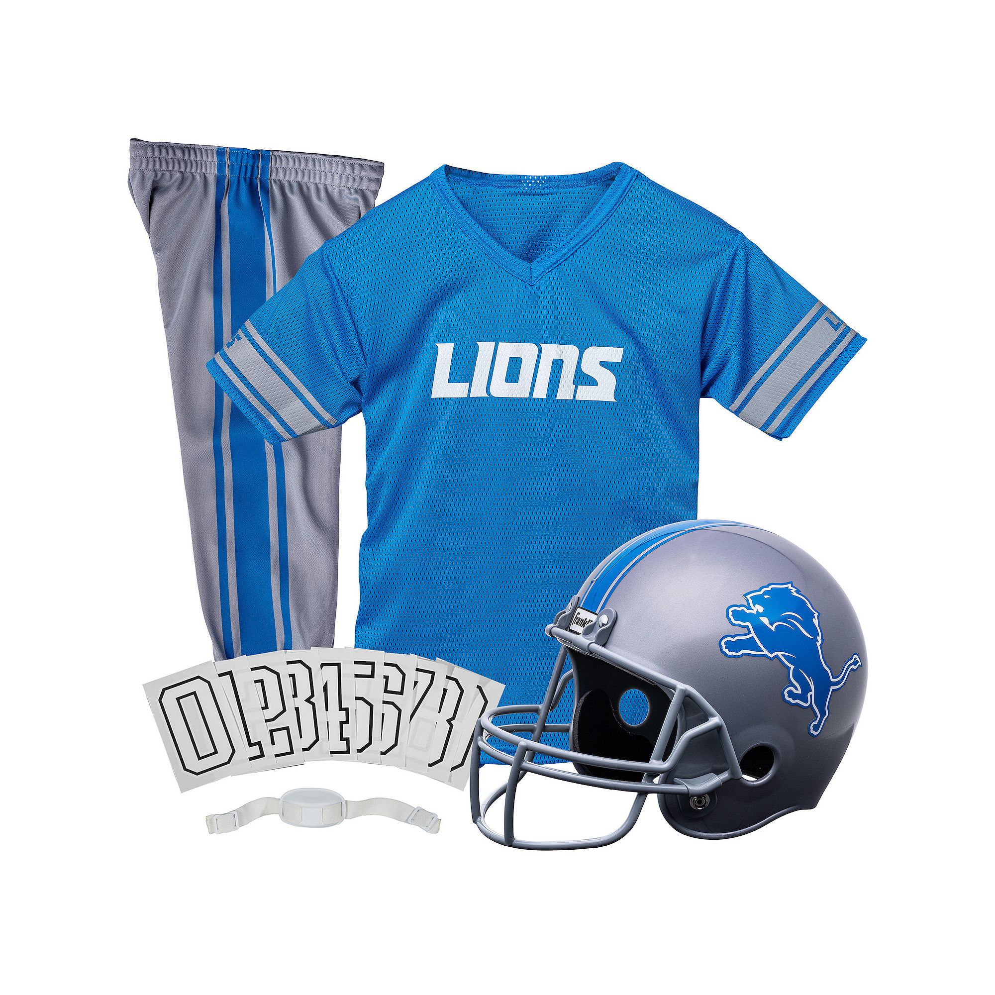 Franklin Sports Detroit Lions Football Uniform, Team