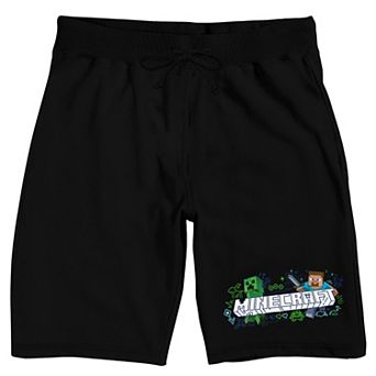 Men's Minecraft Creeper Pajama Shorts
