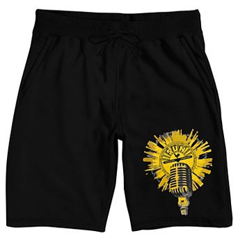Men's Sun Records Microphone Pajama Shorts