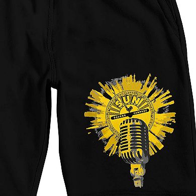 Men's Sun Records Microphone Pajama Shorts