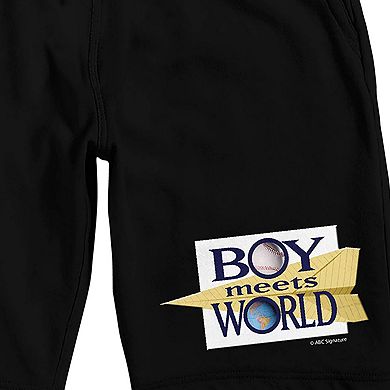 Men's Boy Meets World Logo Pajama Shorts