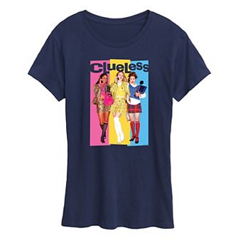 Women's Clueless Colorblock Graphic Tee
