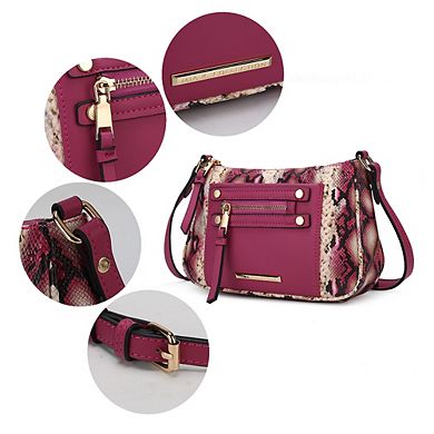 MKF Collection Essie Snake embossed Crossbody by Mia K
