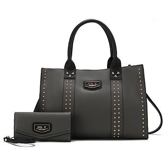 MKF Collection Davina Women’s Tote Bag with wallet by Mia K -2 pieces