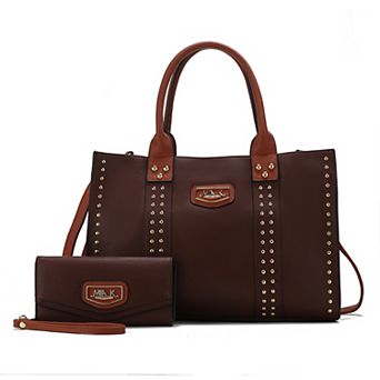 MKF Collection Davina Women’s Tote Bag with wallet by Mia K -2 pieces