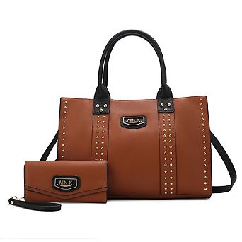 MKF Collection Davina Women’s Tote Bag with wallet by Mia K -2 pieces