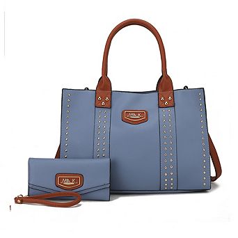 MKF Collection Davina Women’s Tote Bag with wallet by Mia K -2 pieces