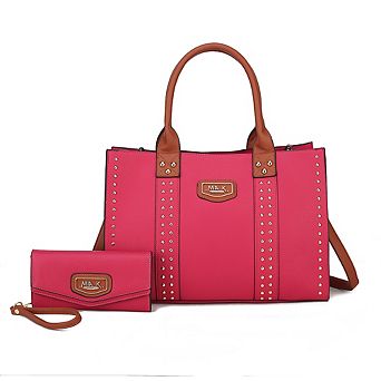 MKF Collection Davina Women’s Tote Bag with wallet by Mia K -2 pieces