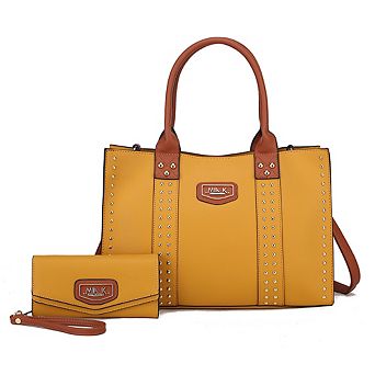 MKF Collection Davina Women’s Tote Bag with wallet by Mia K -2 pieces