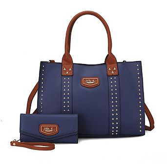 MKF Collection Davina Women’s Tote Bag with wallet by Mia K -2 pieces