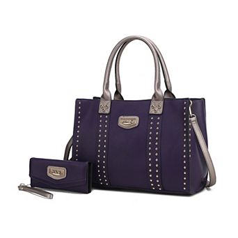 MKF Collection Davina Women’s Tote Bag with wallet by Mia K -2 pieces