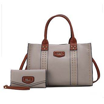 MKF Collection Davina Women’s Tote Bag with wallet by Mia K -2 pieces