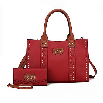 MKF Collection Davina Women’s Tote Bag with wallet by Mia K -2 pieces
