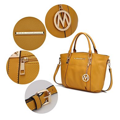 MKF Collection Darielle Satchel Bag & Wallet with wristlet handle by Mia K