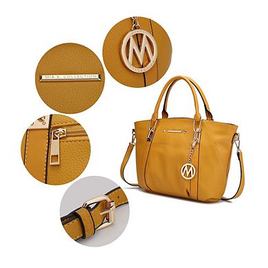 MKF Collection Darielle Satchel Bag & Wallet with wristlet handle by Mia K