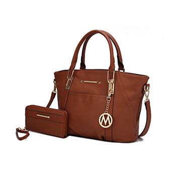 MKF Collection Darielle Satchel Bag & Wallet with wristlet handle by Mia K