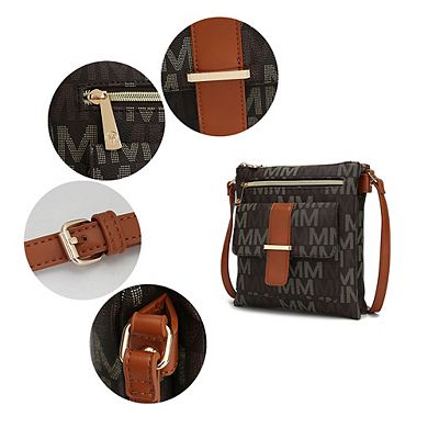 MKF Collection Jeni Multi Compartment Crossbody Bag by Mia K