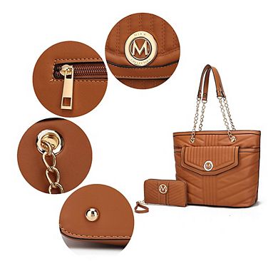 MKF Collection Chiari Tote Bag with Wallet by Mia K -2 pieces