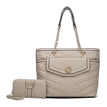 MKF Collection Chiari Tote Bag with Wallet by Mia K -2 pieces