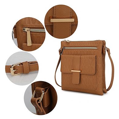 MKF Collection Janni Signature Embossed Crossbody Bag by Mia K