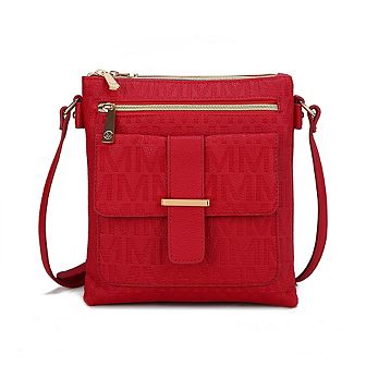 MKF Collection Janni Signature Embossed Crossbody Bag by Mia K