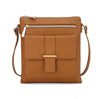 MKF Collection Janni Signature Embossed Crossbody Bag by Mia K