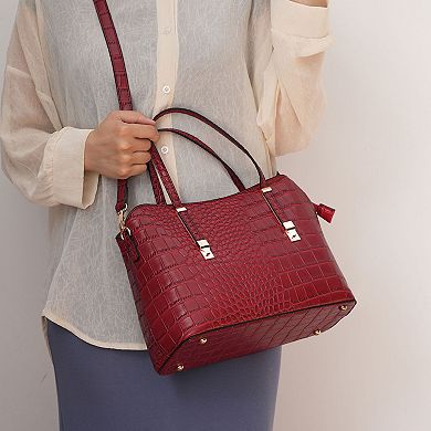 MKF Collection Aurelia Crocodile Embossed Tote Bag by Mia K