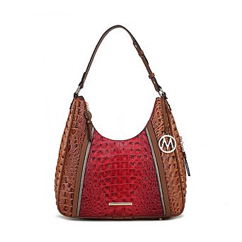 MKF Collection Becket Faux Crocodile-Embossed Women's Shoulder Bag by Mia K