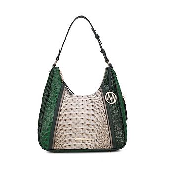 MKF Collection Becket Faux Crocodile-Embossed Women's Shoulder Bag by Mia K