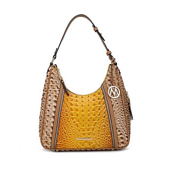 MKF Collection Becket Faux Crocodile-Embossed Women's Shoulder Bag by Mia K